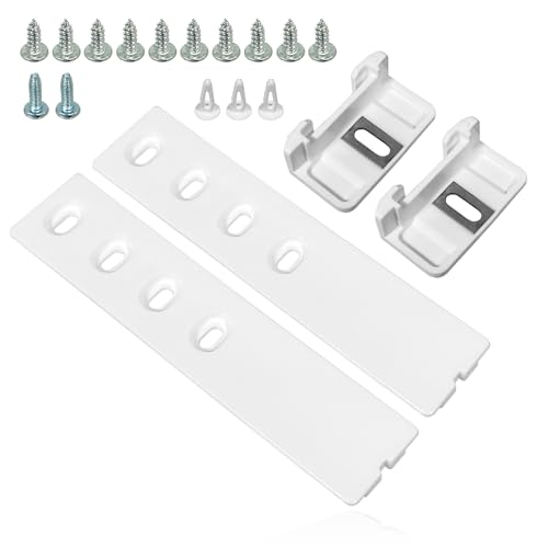 Spares2go Integrated Fridge Door Slide Mounting Universal Bracket Fixing Kit (pack of 2)