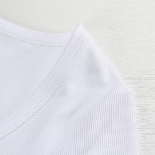 PALINDA Womne's Ribbed Round Neck Slim Fitted T Shirts Basic Solid Long Sleeve Layering Tee Tops2