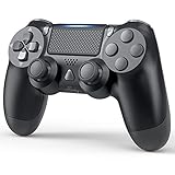 YCCTEAM Wireless Game Controller Compatible with PS-4/ Slim/Pro Console (Jet Black)