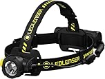 Ledlenser H7R Work Robust Torcia Frontale LED, Ricaricabile con Batteria al Litio, Impermeabile IP67, 1000 Lumen, High CRI, dimmerabile, Portata Luminosa di 250m, Cavo di ricaricamagnetico USB