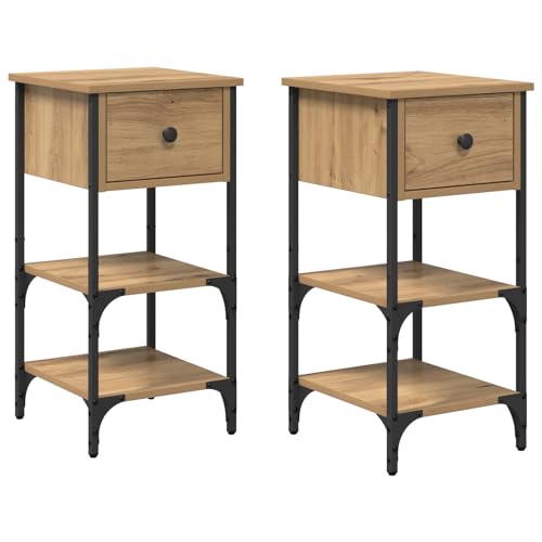Table de chevet robuste avec rangement pour optimiser les petits espaces