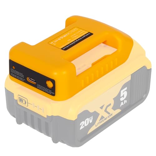 Dewalt Compatible 18V/20V Battery Adapter with USB & Type-C PD Charger for 20V/18V MAX Lithium Battery
