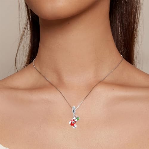 Image of Christmas Elf Deer Gingerbread Man Penguin Sweet Candy Charm for Pandora Bracelet