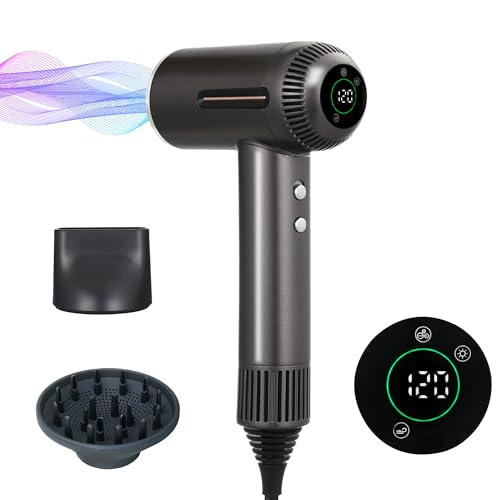 Hair Dryer,7 Temps&31 Modes.Intelligent Temperature Control,LCD Display,Self-Cleaning Mode,Facial Care Mode.1600W