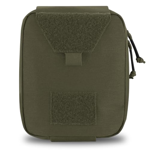 Grande trousse de premiers secours MOLLE verte pour traumatismes