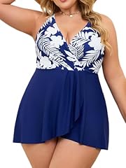 Navy Blue Leaf Printed