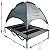 Elevated Dog Bed Pet Mesh Camping Cot Indoor Outdoor Tent with Canopy Cover (XLarge - 122cm x 91cm x 108cm)