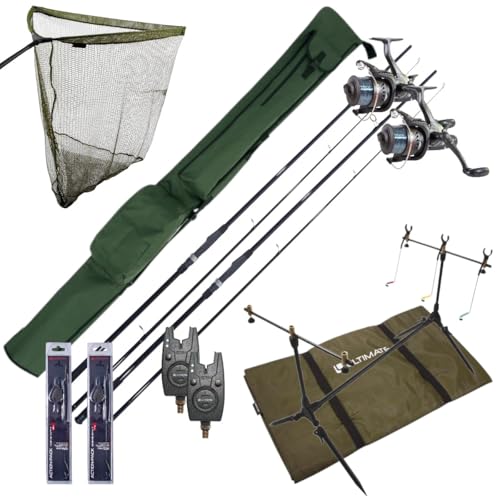 Ultimate Ensemble Complet Carpe avec Cannes, moulinets...