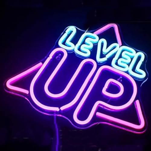 Image of LED Game Sign Game Zone Neon Signs Gaming Room Wall Art Decor Man Cave Lights Signs Gamer Home Bedroom Decoration USB Powered Brightness Adjustable
