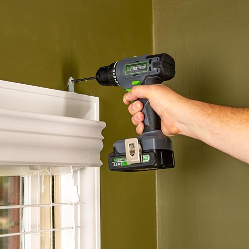Genesis G20MAX 20V Cordless Drill with Battery and Charger 2-Speed 3/8" Single Sleeve Keyless Chuck, 300 in-lb Torque, 20+1 Clutch Settings (GLCD2038B) by Genesis - Image 3