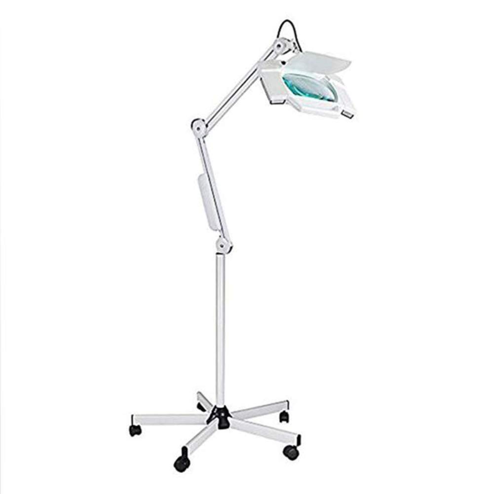 Lupe, Tattoo-Schönheitslampe, semi-permanent, LED, kaltes Licht ohne Schatten, Maniküre, Schönheit, Wimpern, Tattoo, Arbeit, spezielle Stehlampe, 8-fache Lupe.