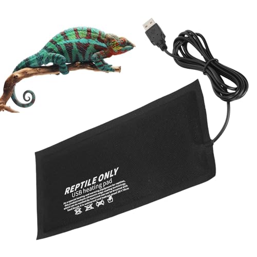 Reptile Heating Pad Fiber Cloth, Reptile Heat Mat, Reptile Heating Pad for Turtle, Tortoise, Snakes, Lizard, Gecko, Frogs (Large)