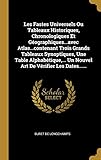  Les Fastes Universels Ou Tableaux Historiques, Chronologiques Et Gographiques...avec Atlas...contenant Trois Grands Tableaux Synoptiques, Une Table ... ... Un Nouvel Art De Vrifier Les Dates......