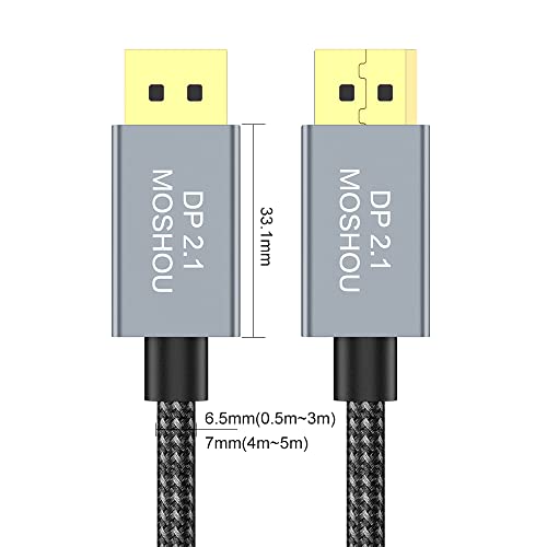 SIKAI CASE Cabo VESA Displayport 2.1 cabo de exibição 16K a 30Hz banhado a ouro interface suporta 3D