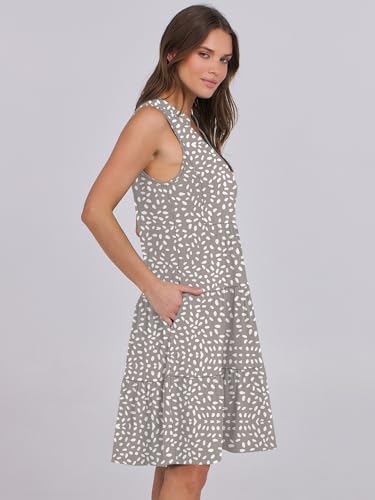 ANRABESS Womens Mini Dresses Sleeveless V Neck Tiered Swing Going Out Beach Vacation Sundress 2025 Summer Casual Outfits3