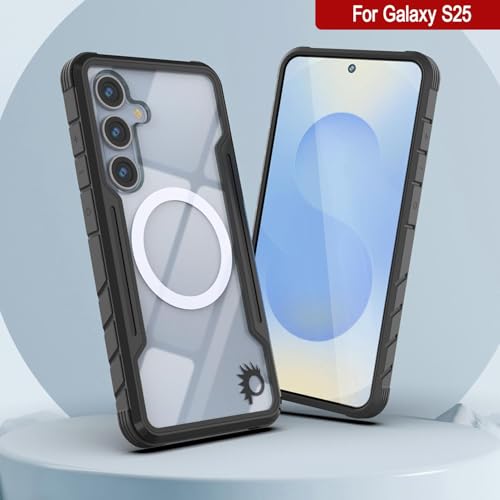 Punkcase for Galaxy S25 Case [Armor Stealth Series] Protective Military Grade Multilayer Cover W/Aluminum Frame [Clear Back] Ultimate Drop Protection for Your S25 5G (6.2") (2025) (Black) by PunkCase - Image 7