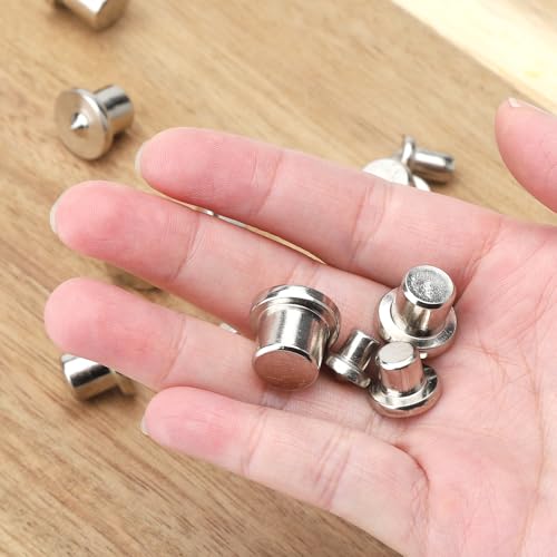 DAWRIS 32 Pcs Dowel Pin Set Woodworking Alignment Tool 6/8/10/12mm Centre Point Set Pins Marker Drilling Hole Tool Silver Carbon Steel 4 DAWRIS 32 Pcs Dowel Pin Set Woodworking Alignment Tool 6/8/10/12mm Centre Point Set Pins Marker Drilling Hole Tool Silver Carbon Steel - Image 4