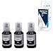 Produktbild LCL Kompatible Ink Bottle 102 C13T03R140 (3Pack Schwartz) Ersatz für Expression ET-2700 ET-2750 ET-3700 ET-3750 ET-4750 Printers
