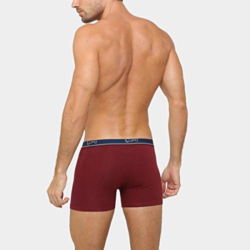 Cueca Boxer, Lupo, Masculino, Vermelho, P