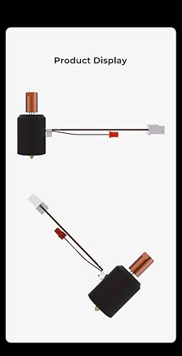 Miniatura 26 de Creality - Extrusora oficial Sprite Pro Tubo de garganta de aleación de titanio de cobre Bimetálico, 752.0 °F de alta resistencia térmica, Sprite