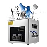 10L Ultrasonic Washing Machine 28/40khz Dual Frequency Professional Ultrasonic Washing Cleaner with Heater&Timer for Glasses Parts Dental Instruments Wrench Tools Industrial Parts Cleaning