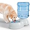 Kenond Water Dispenser Station for Large Dogs,3 Gallon/11L Gravity Automatic Feeder, Dog Water Bowl Dispenser,Large Size Dog Drinking Fountain