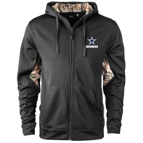 Sudadera técnica Dunbrooke NFL 5411 de forro polar con cremallera completa y camuflaje