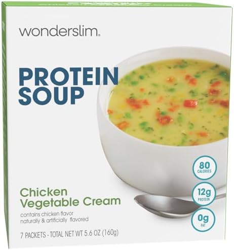 Wonderslim Instant High Protein Chicken & Vegetable Cream Soup – 7 Servings