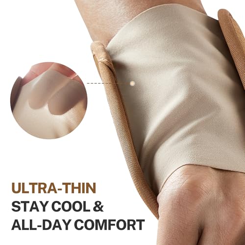 Fitomo Carpal Tunnel Wrist Brace with Splint and Palm Cushion, Adjustable Night Support for Men & Women - Ideal for Arthritis, Tendonitis, Sprains, Wrist Pain Relief (Left Hand, S/M)