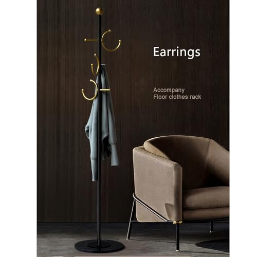 BUZUYE Modern Coat rack with marble base,Coat rack freestanding heavy duty with gold hooks,Entryway coat rack stand Coat Tree freestanding coat hanger stand for Hanging Clothes, Hats, Bags by BUZUEY - Image 6