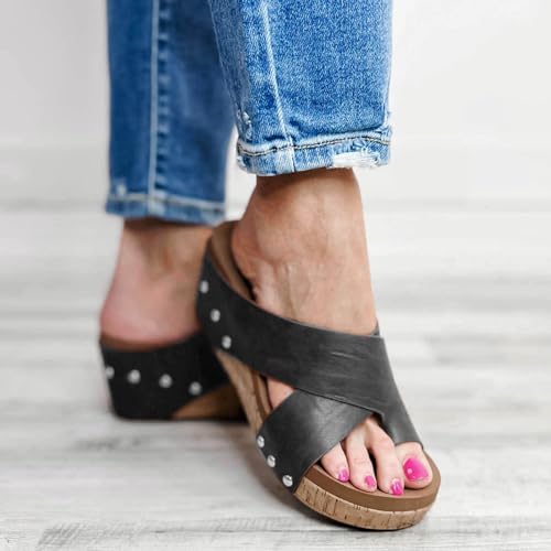 Sandales femmes été chic à plateforme confortable et légères