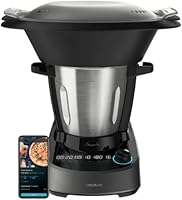 Cecotec Robot da Cucina Multifunzione Mambo 11090. 1600W, 37 Funzioni, APP, Bilancia e Brocca da 3,3 Litri in Acciaio Inox Adatto per Lavastoviglie, Ricettario e Accessori