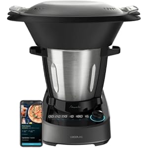 Cecotec Robot De Cocina Multifunción Mambo 11090. 1600 W, 37 Funciones, App, Báscula Y Jarra De 3,3 Litros De Acero Inoxidable Apta Para Lavavajillas, Recetario Y Accesorios