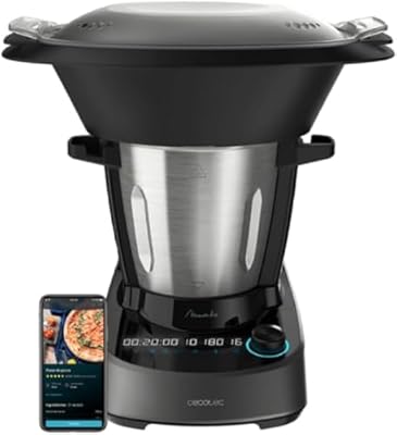 Cecotec Robot de Cocina Multifunción Mambo 11090. 1600 W, 37 Funciones, APP, Báscula y Jarra de 3,3 Litros de Acero inoxidable apta para Lavavajillas, Recetario y Accesorios | Ya disponible en tu tienda friki favorita! En mundofriki.es!