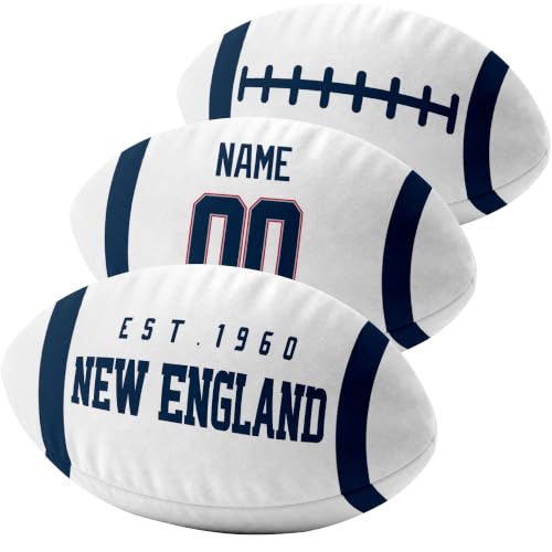 Image of ANTKING New England Throw Pillow Custom Name Number for Men Boy Gifts | Personalized Gift for Youth for Birthday Christmas
