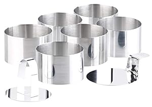 Rosenstein & Söhne Dessertringe Set, 6-teilig mit Heber