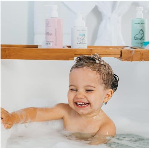 Dabble & Dollop Beachy Bundle, Natural Bubble Bath, Body Wash, Shampoo For Kids, Usa-Made, Paraben & Sulfate Free, Vegan, Gluten-Free, Tear-Free, Honeydew, Vanilla & Coconut (Set Of 3) #TOP4