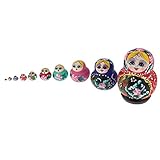 . Es besteht aus 10 Puppen, alle kleineren Puppen gehen in eine größere, selbst die kleinste ist zierlich.