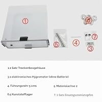PAGJHRFJG 2X 3D-Drucker Filament Trockenbox Lagerung Heißluftheizung Lagerung Druckmaterial Boxhalter Feuchtigkeitsbeständig für Alle FDM – Ansicht 3