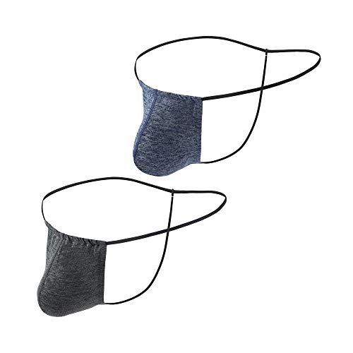 Swbreety Men Breathable Thong Underwear U Convex Pouch Underwear T-Back G-String