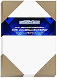100 Bright White Smooth Card Paper Sheets - 80# Cover Weight - 5