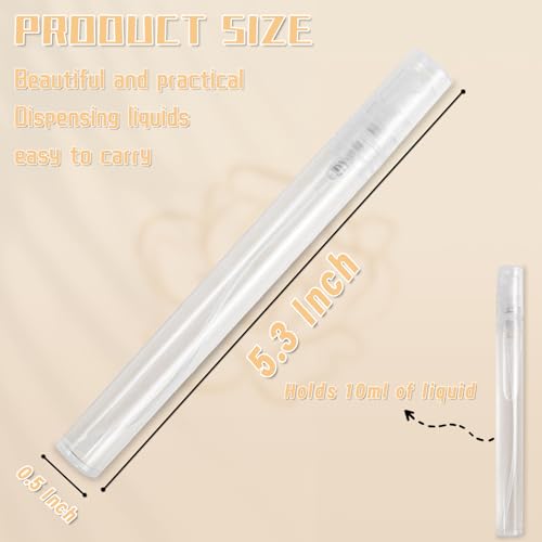 Mini Spray Bottle, 30 Pcs 10ml Empty Plastic Refillable Atomizer for Travel Essential Oils and Perfume Supplies2