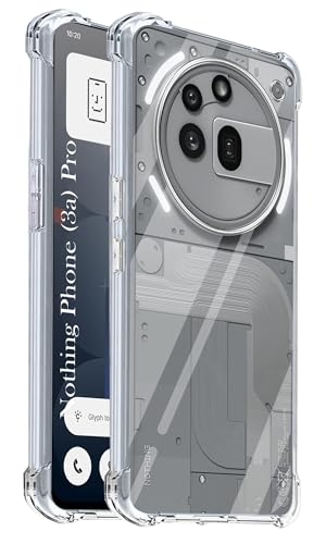 Image of Jkobi Shockproof Crystal-Clear Back Cover for Nothing Phone 3A Pro 5G (Anti Yellow Case | Drop & Camera Protection | Hard Polycarbonate)