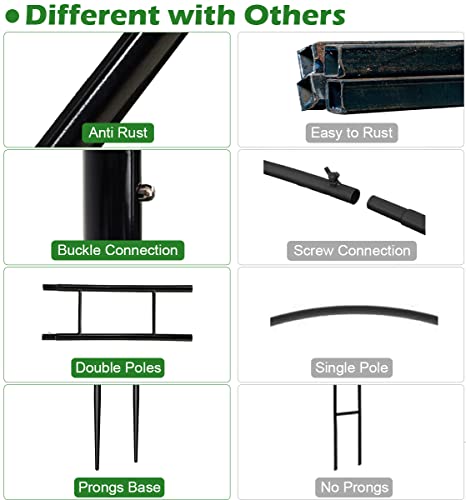 Queension QSN-AB-PF-JS Extra Large Garden Arch 7.2Ft Wide 9.2Ft High thumb #2