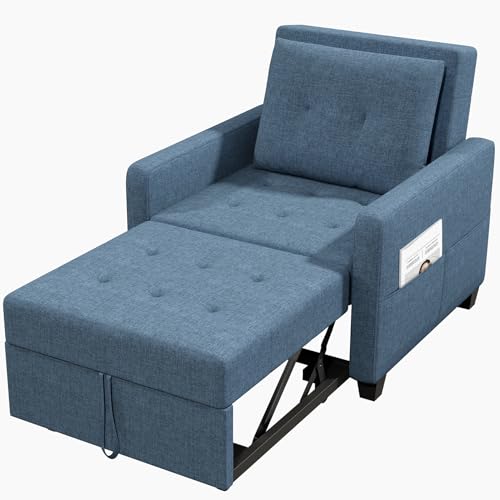 Meskanu 3 in 1 Schlafsofa Klein, Klappsofa & Schlafhocker mit...