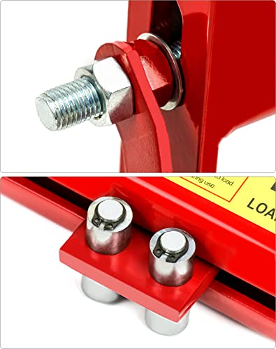 QWORK Engine Load Leveler, 4000lbs Laod Capacity, Heavy Duty Steel Engine Hoist Leveler Shop Crane Lift Hoist with 2 Chains, Red by QWORK - Image 14