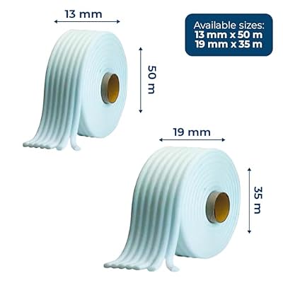 Roberlo RobFoam Automotive Foam Masking Tape - 13 mm x 50 m - Auto Masking Tape for Paint Protection, Soft Edge Foam Tape, Ideal for Automotive and Painting Applications