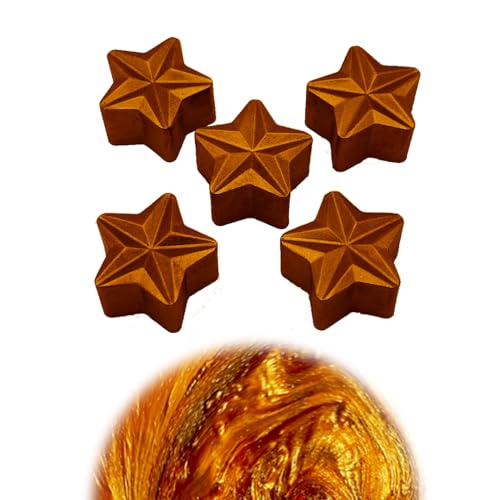 WonderWax Duftstern 5er Set Cappuccino Wachsmelt Duftwachs Raumduft für Duftlampen Soja Wachs Melts Duftmelt Aroma Wellnes Kerzen Wärmer Wax Tarts