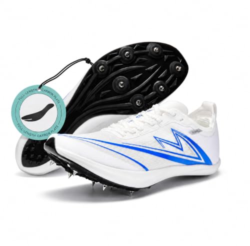 Track and Field Shoes Men Women Kids Spikes Sneakers Full-Length Carbon Plate Track Race Jumping...