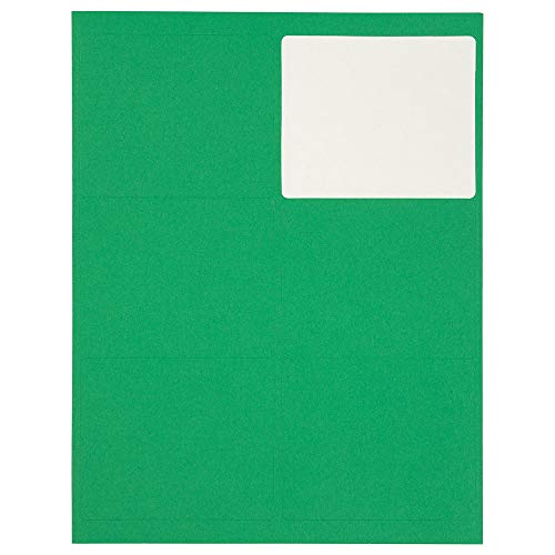 JAM PAPER Shipping Address Labels - Large - 3 1/3 x 4 - Green - 120/Pack
